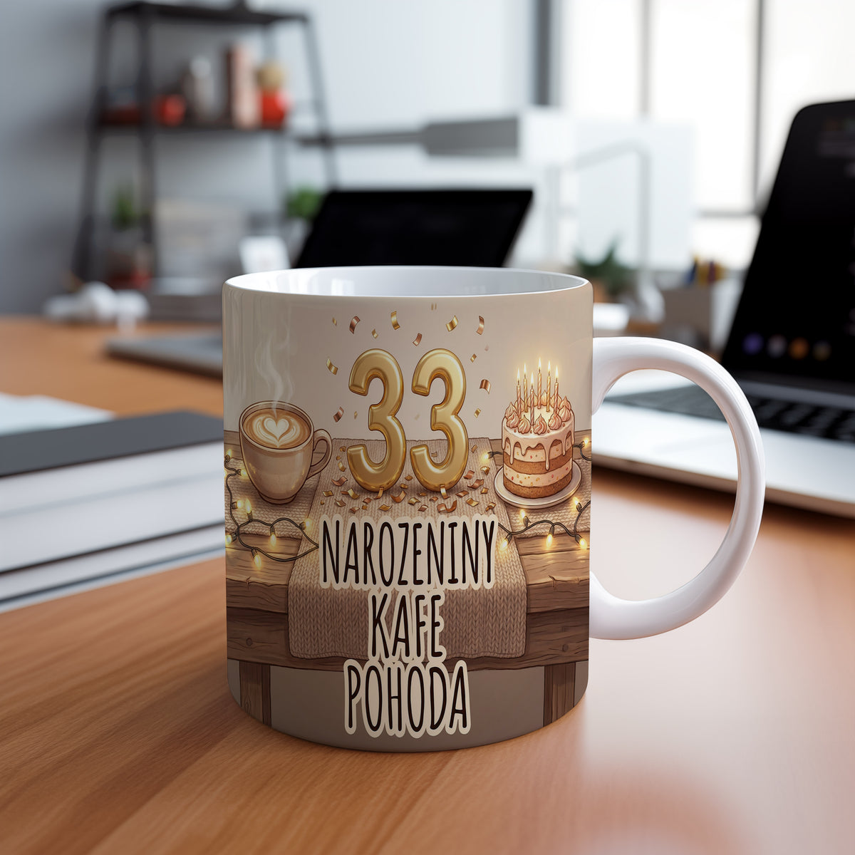Narozeninový hrnek 33 let – NAROZENINY KAFE POHODA