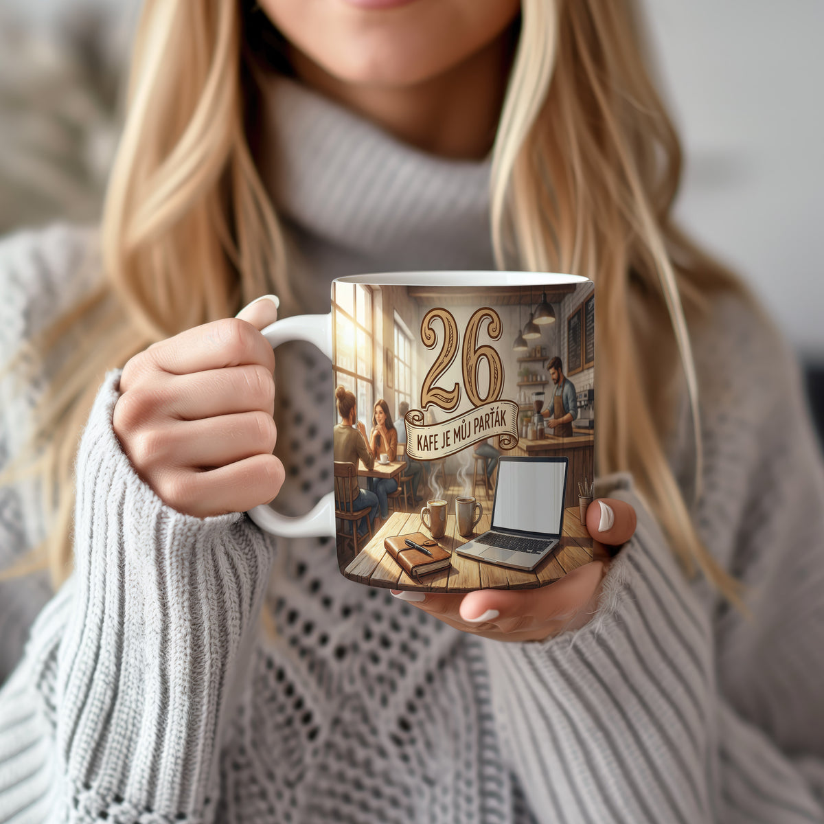 Narozeninový hrnek 26 let – KAFE JE MŮJ PARŤÁK