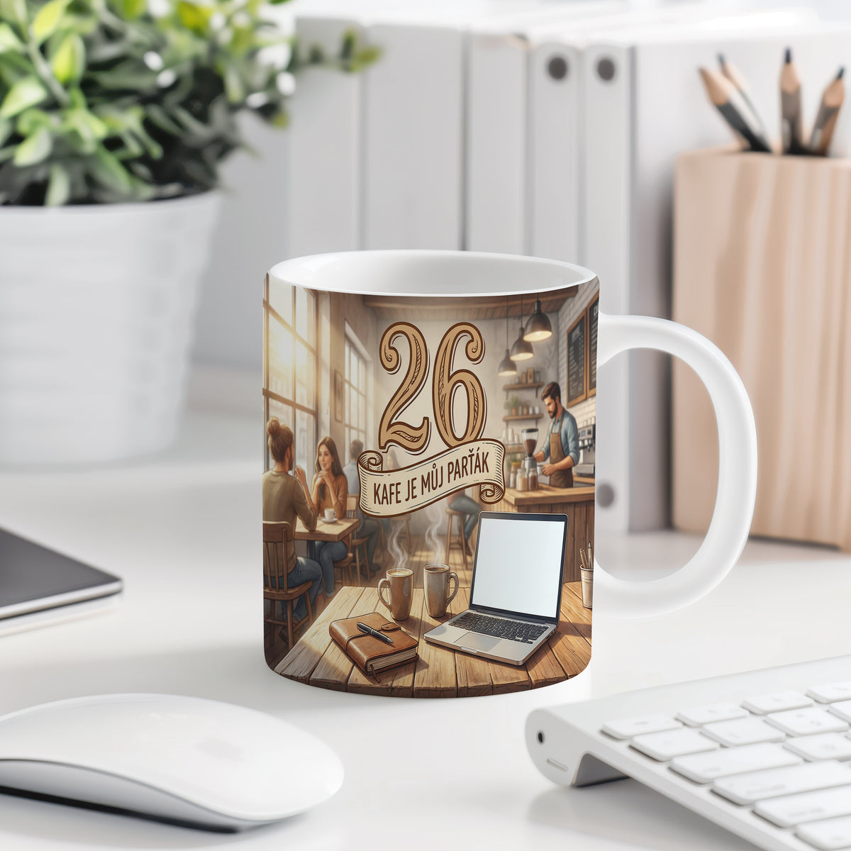 Narozeninový hrnek 26 let – KAFE JE MŮJ PARŤÁK