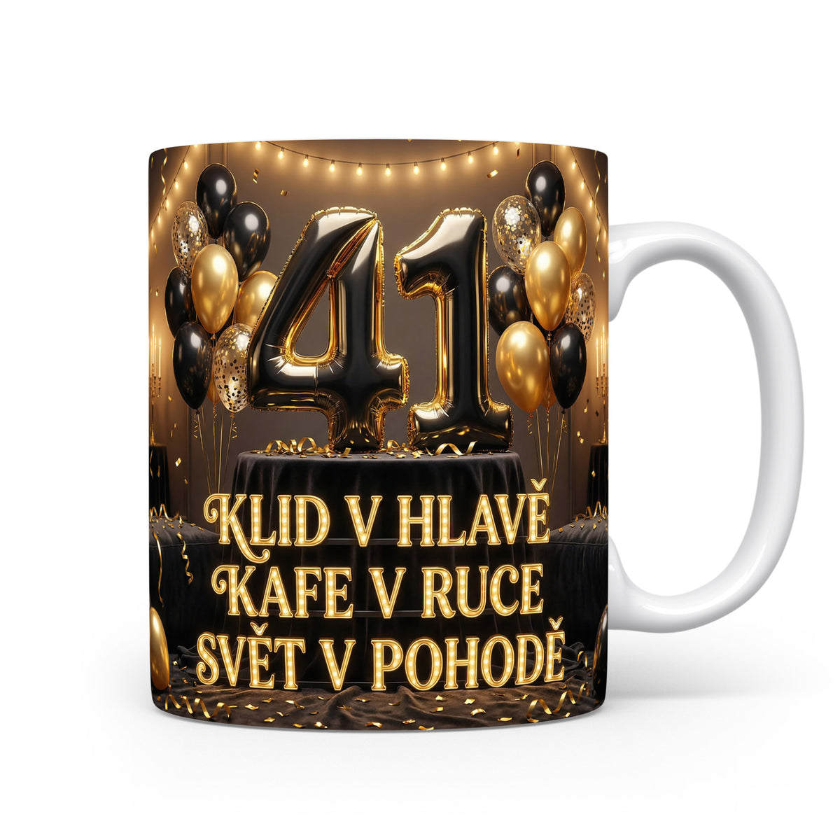 Narozeninový hrnek s číslem 41