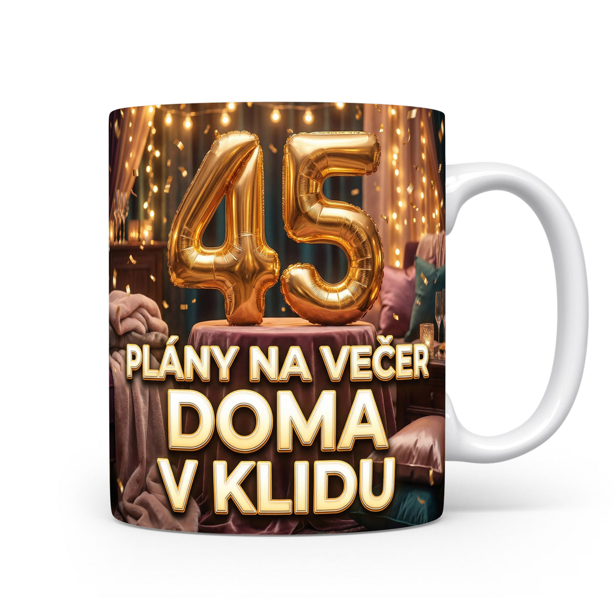 Narozeninový hrnek s číslem 45