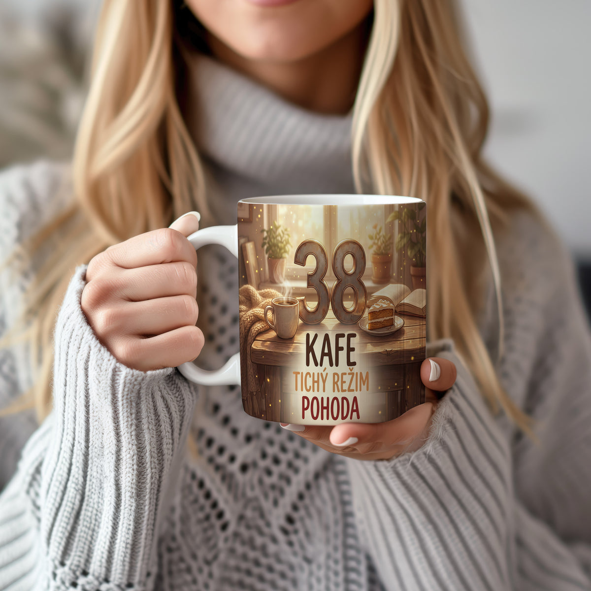 Narozeninový hrnek 38 let – KAFE TICHÝ REŽIM POHODA
