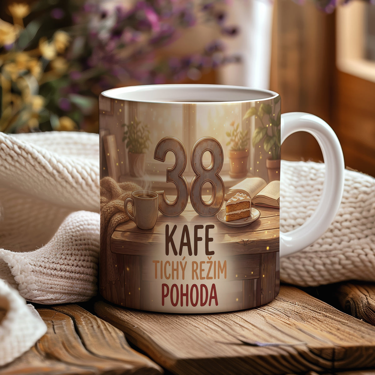 Narozeninový hrnek 38 let – KAFE TICHÝ REŽIM POHODA