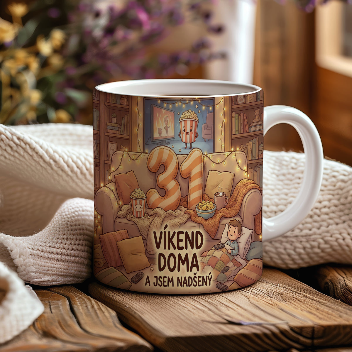Narozeninový hrnek 31 let – VÍKEND DOMA A JSEM NADŠENÝ