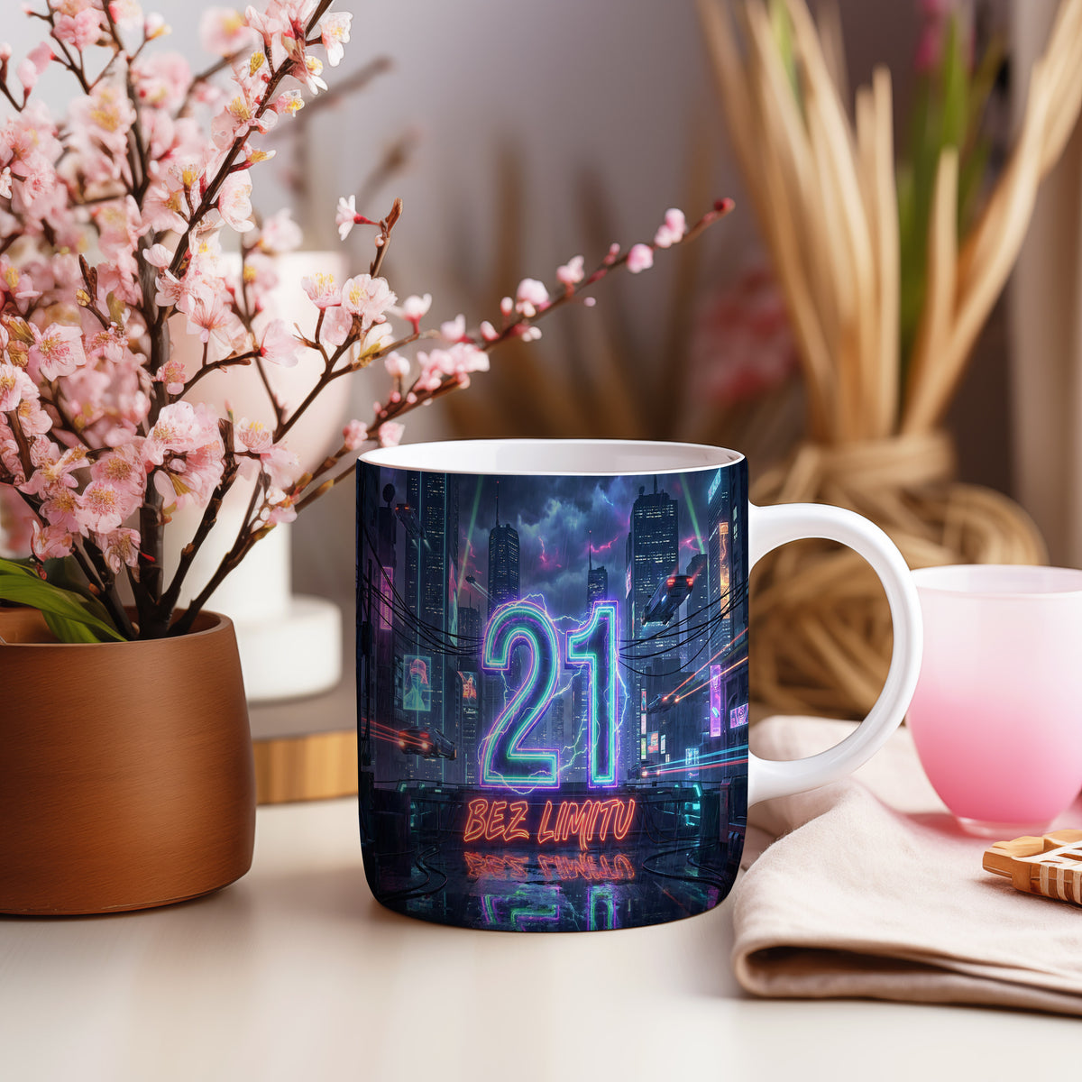 Narozeninový hrnek 21 let – BEZ LIMITU