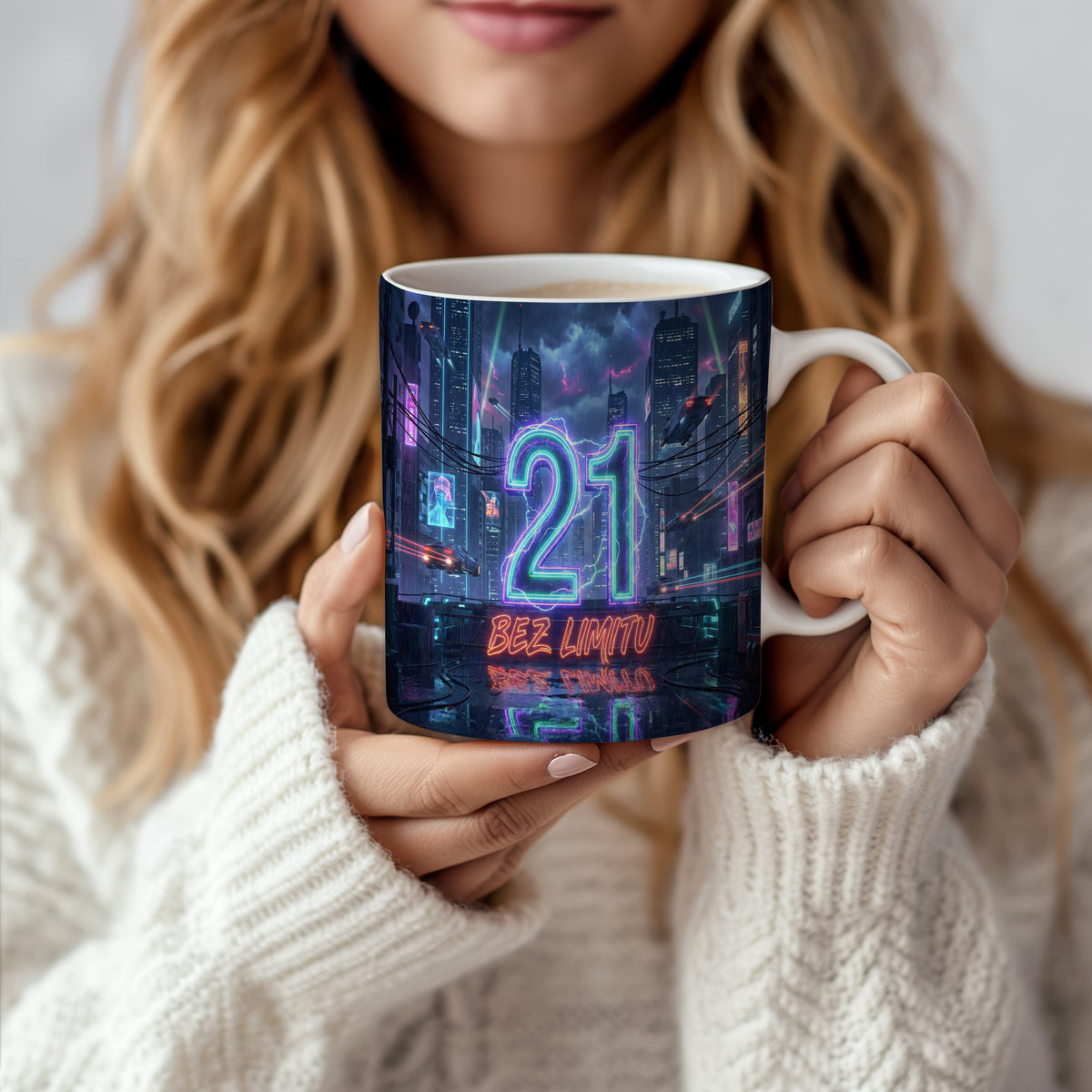 Narozeninový hrnek 21 let – BEZ LIMITU