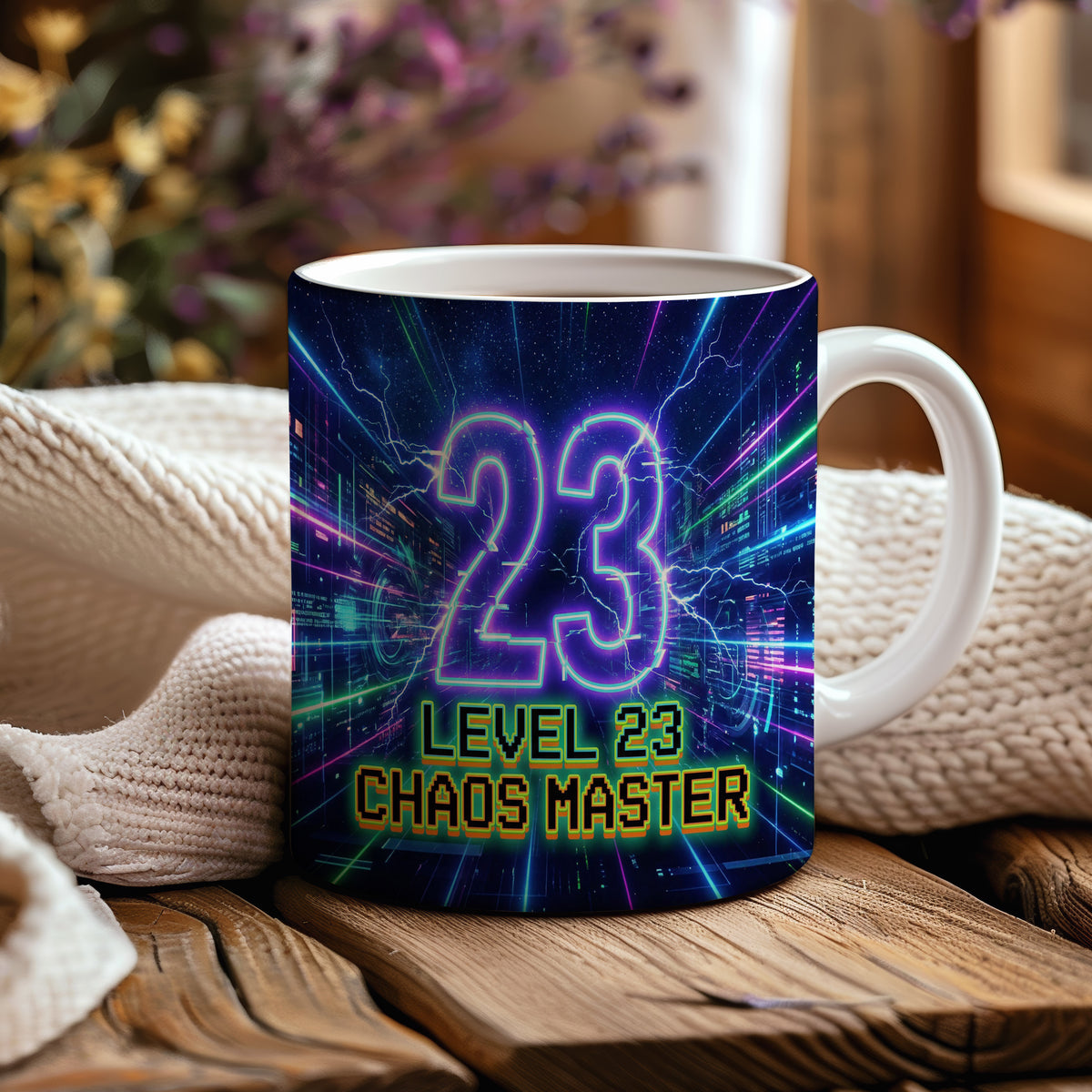 Narozeninový hrnek 23 let – LEVEL 23 CHAOS MASTER