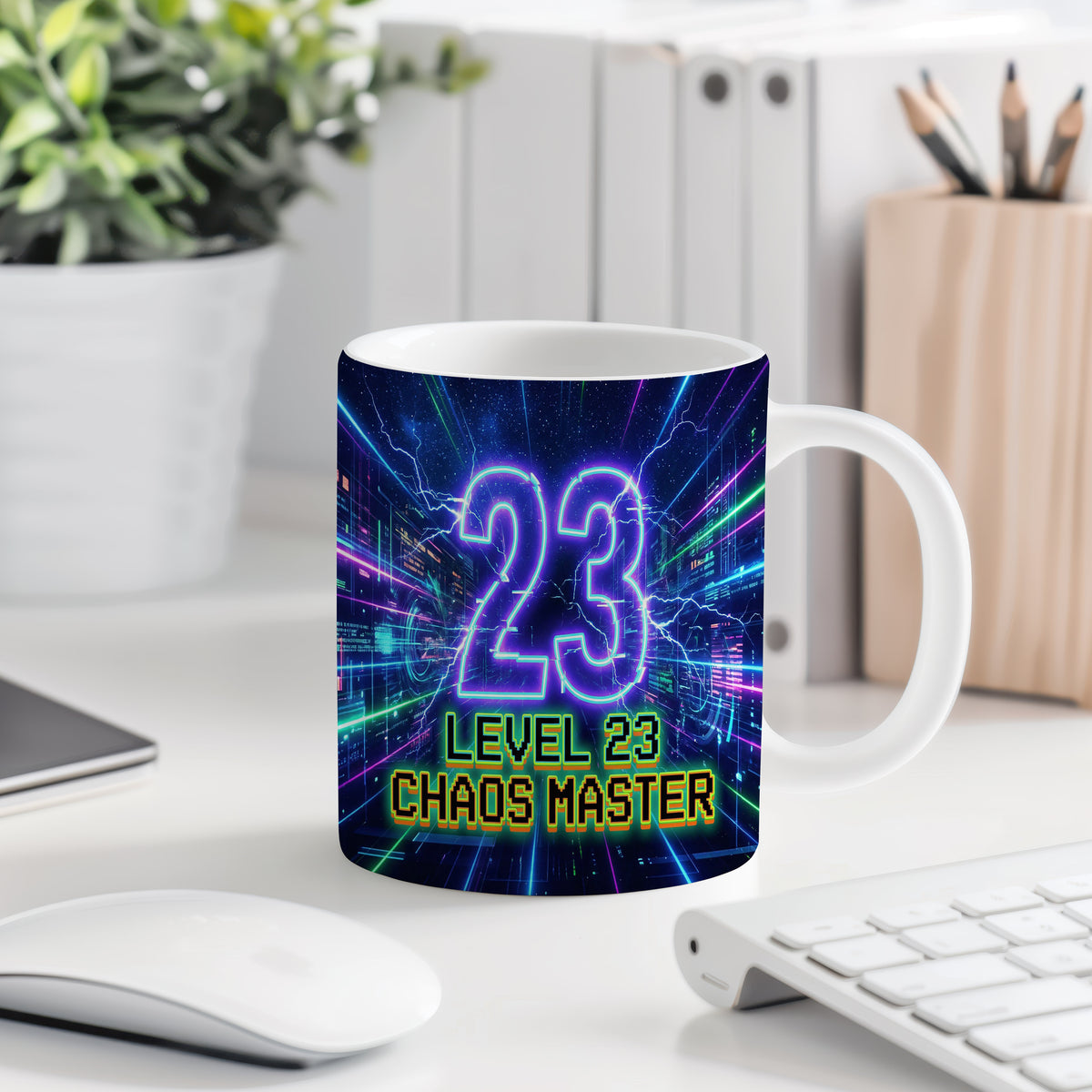 Narozeninový hrnek 23 let – LEVEL 23 CHAOS MASTER