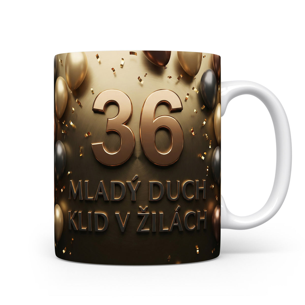 Narozeninový hrnek s věkem 36