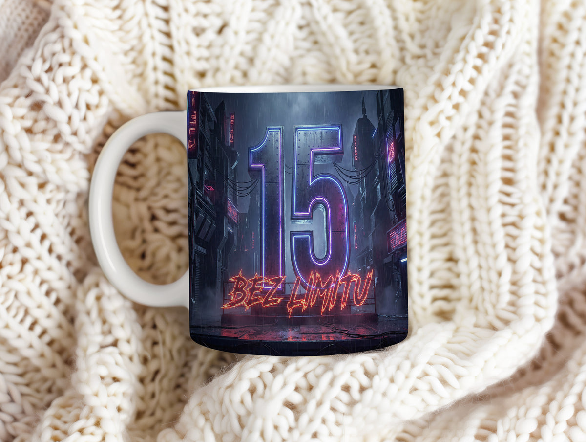 Narozeninový hrnek 15 let – BEZ LIMITU