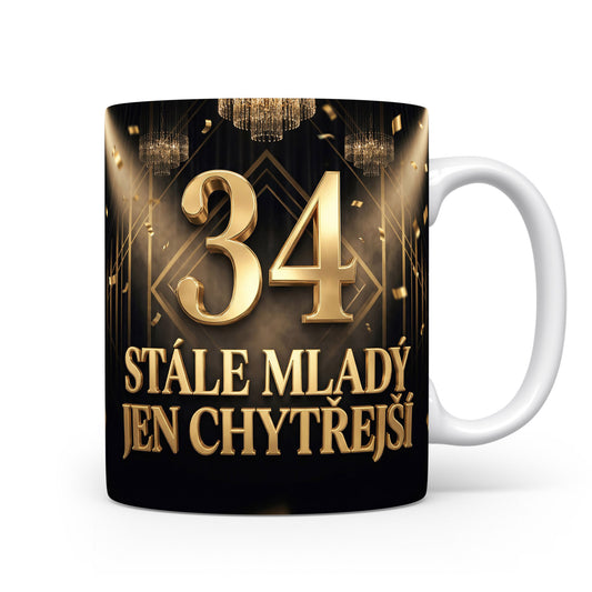 Narozeninový hrnek s číslem 34