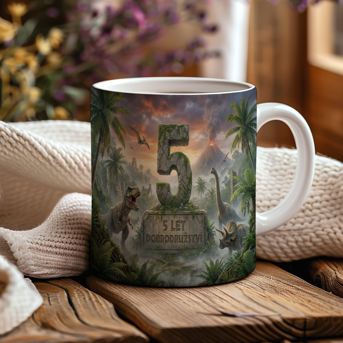 Narozeninový hrnek 5 let – 5 LET DOBRODRUŽSTVÍ