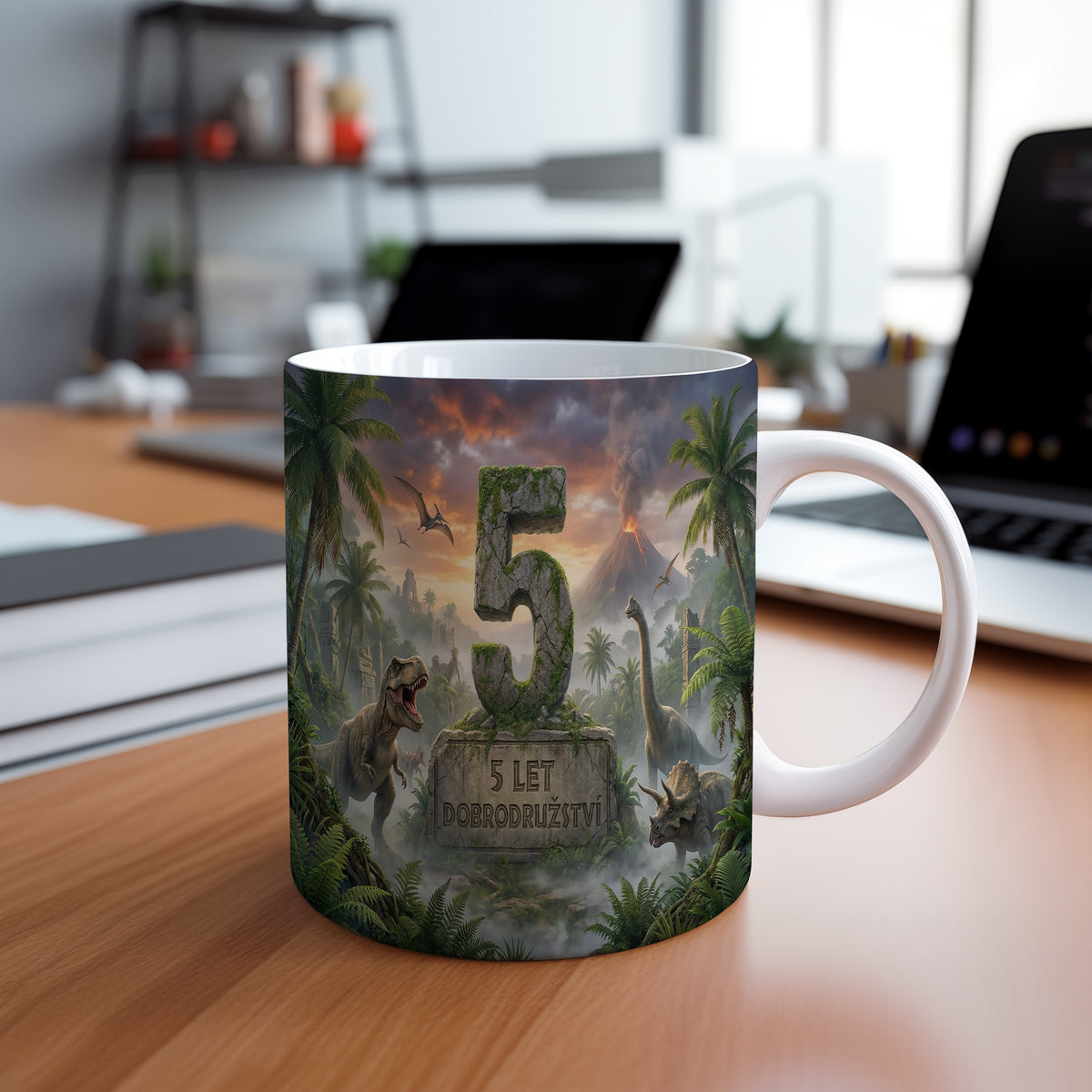 Narozeninový hrnek 5 let – 5 LET DOBRODRUŽSTVÍ