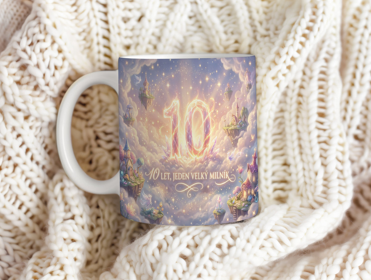 Narozeninový hrnek 10 let – 10 let, jeden velký milník