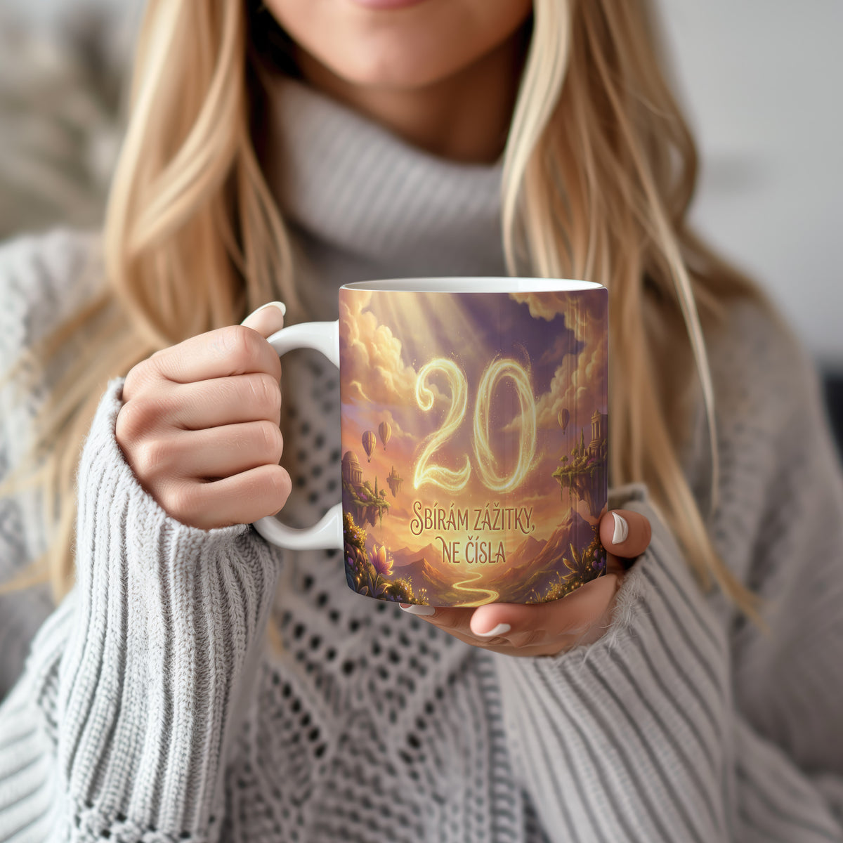 Narozeninový hrnek 20 let – Sbírám zážitky, ne čísla