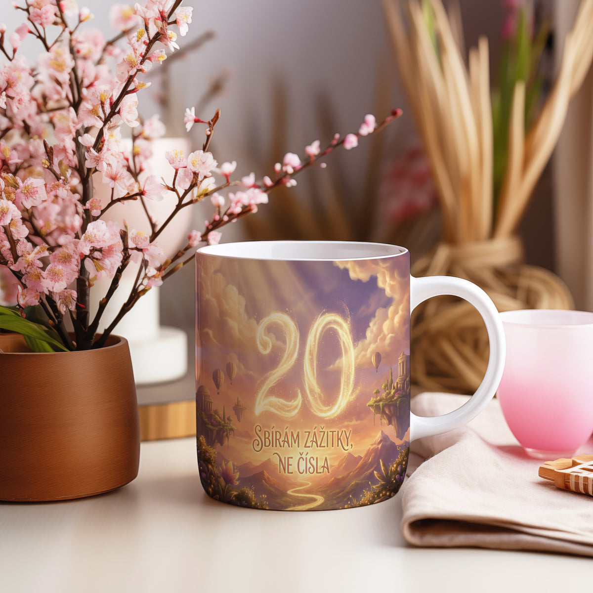 Narozeninový hrnek 20 let – Sbírám zážitky, ne čísla