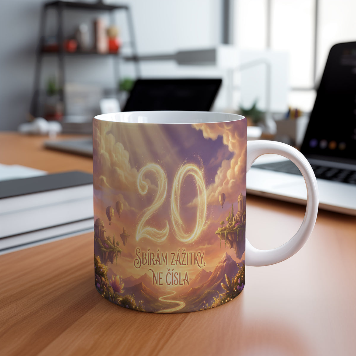 Narozeninový hrnek 20 let – Sbírám zážitky, ne čísla