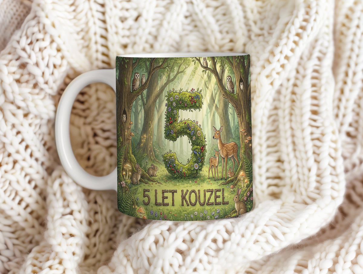 Narozeninový hrnek 5 let – 5 LET KOUZEL
