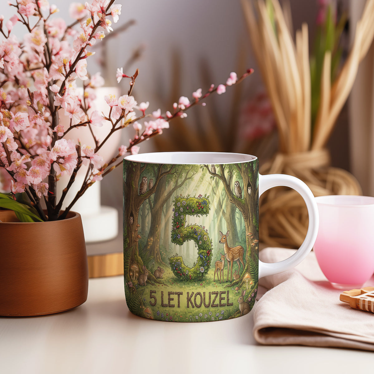 Narozeninový hrnek 5 let – 5 LET KOUZEL