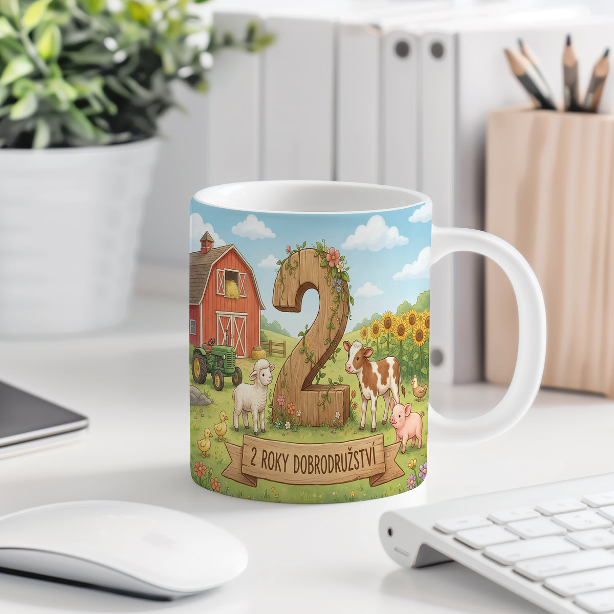 Narozeninový hrnek 2 roky – 2 ROKY DOBRODRUŽSTVÍ