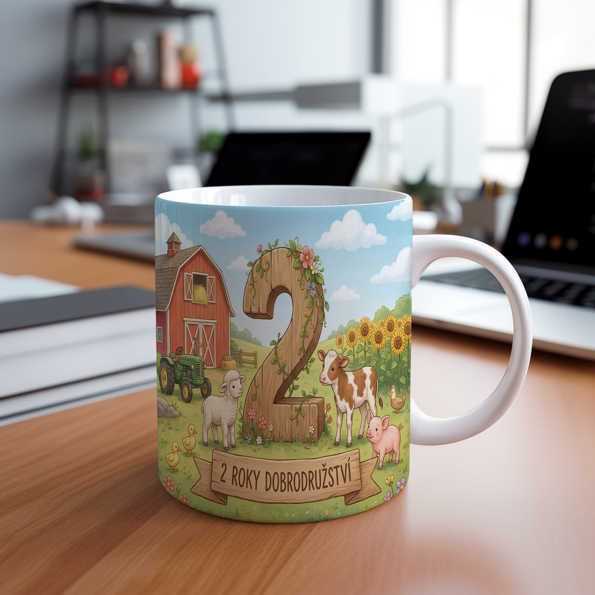 Narozeninový hrnek 2 roky – 2 ROKY DOBRODRUŽSTVÍ
