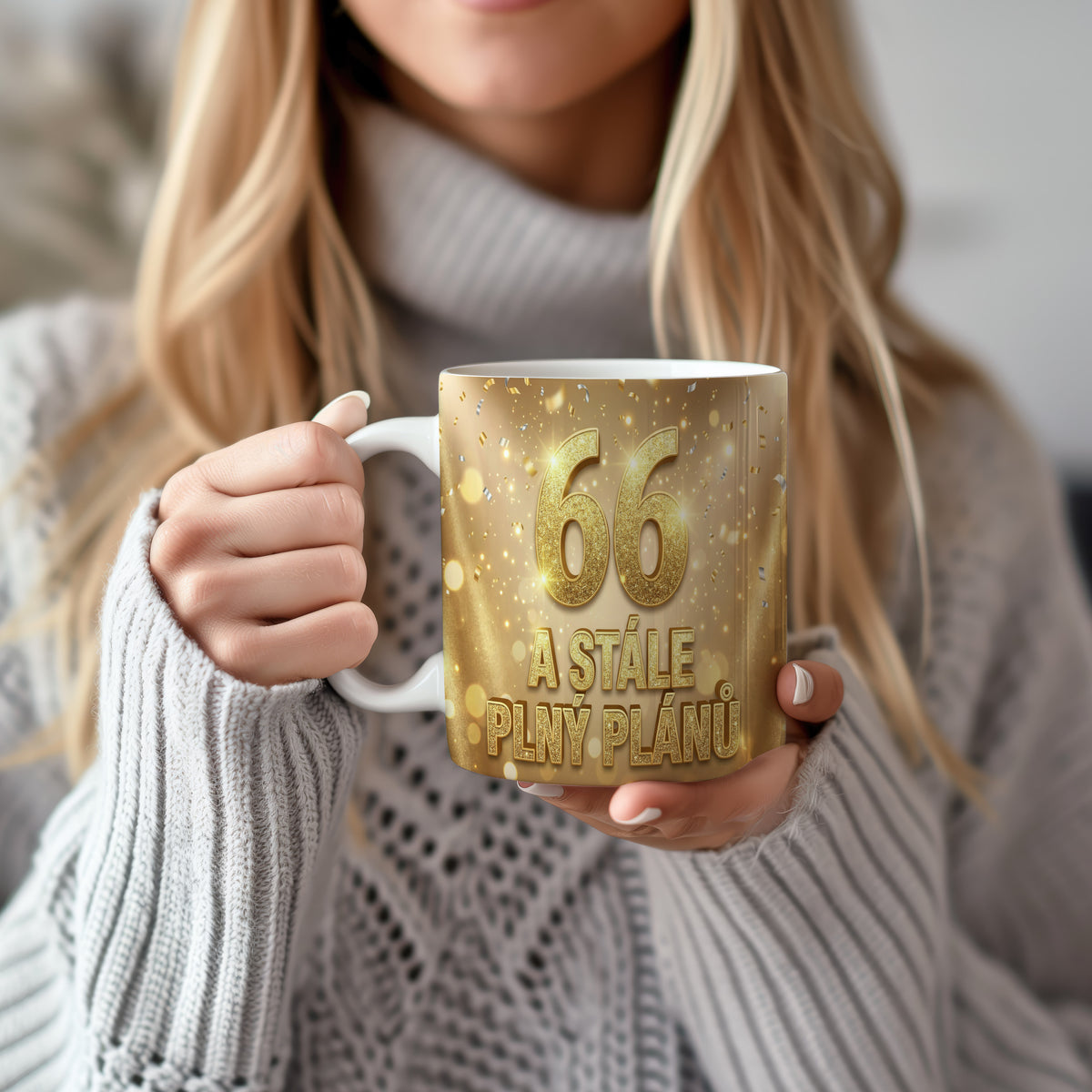 Narozeninový hrnek 66 let – A STÁLE PLNÝ PLÁNŮ