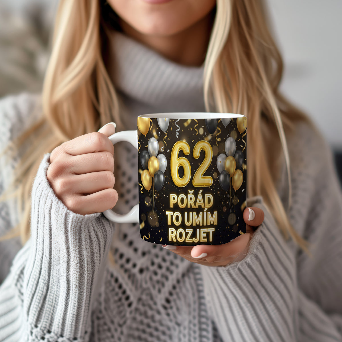 Narozeninový hrnek 62 let – POŘÁD TO UMÍM ROZJET