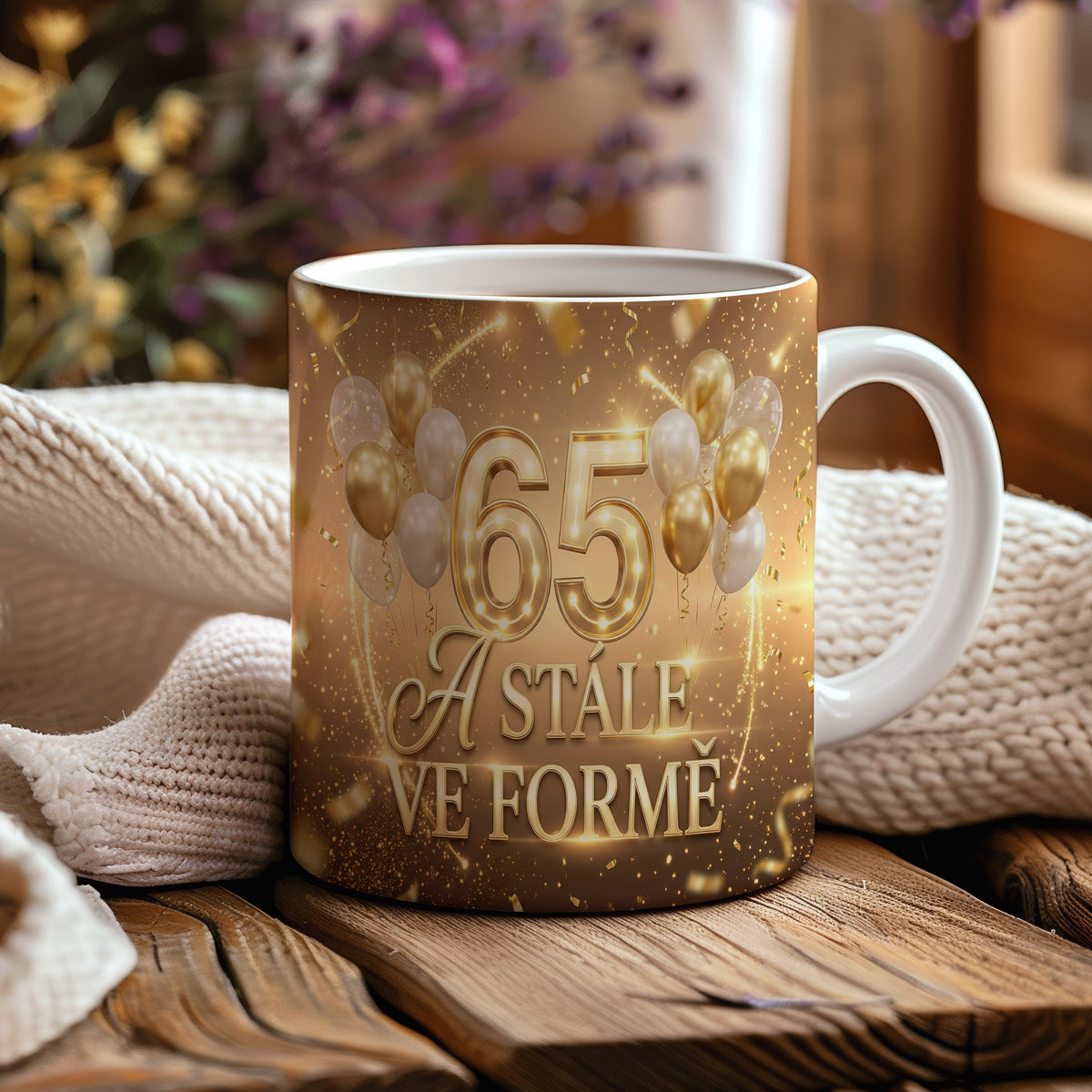 Narozeninový hrnek 65 let – A STÁLE VE FORMĚ