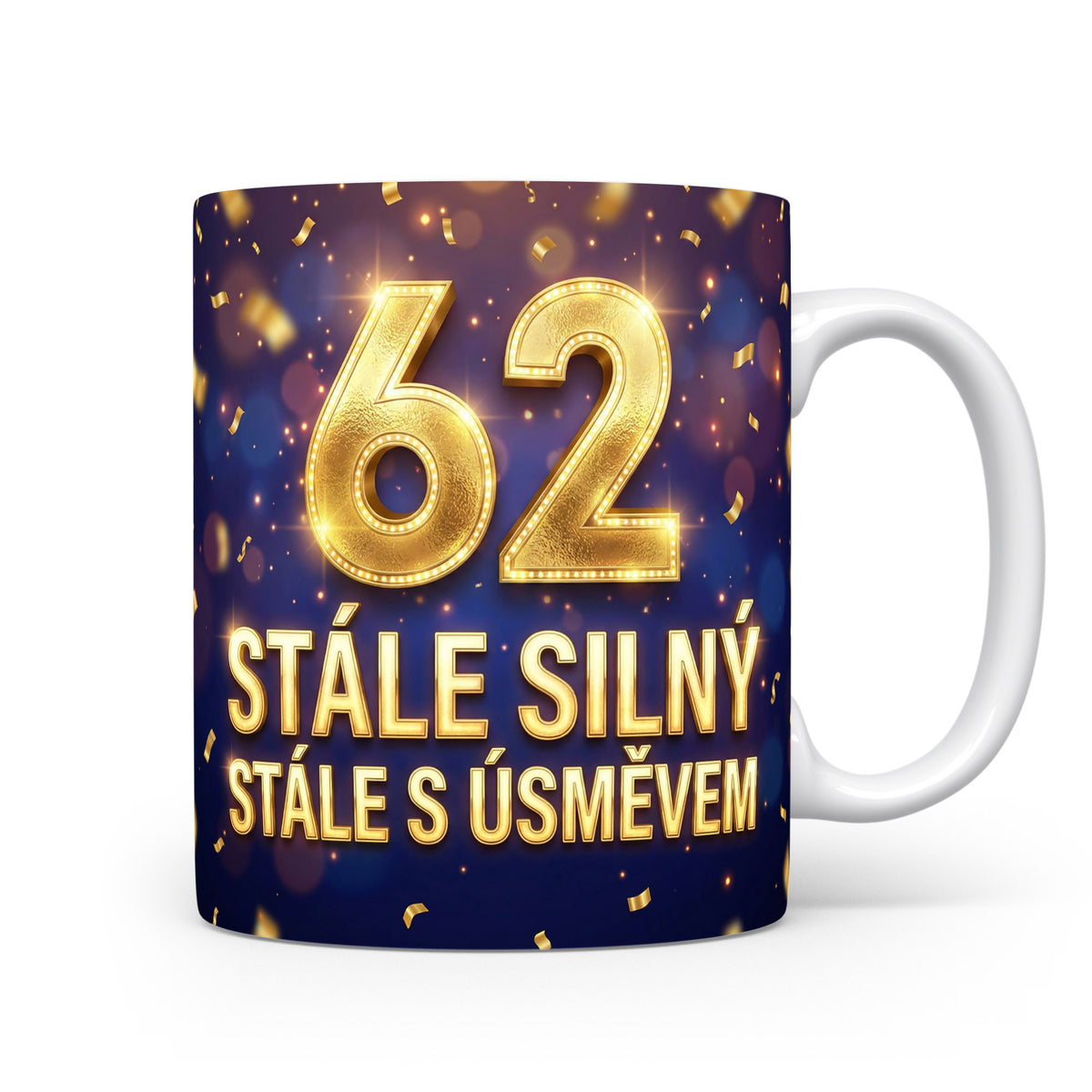 Narozeninový hrnek s číslem 62