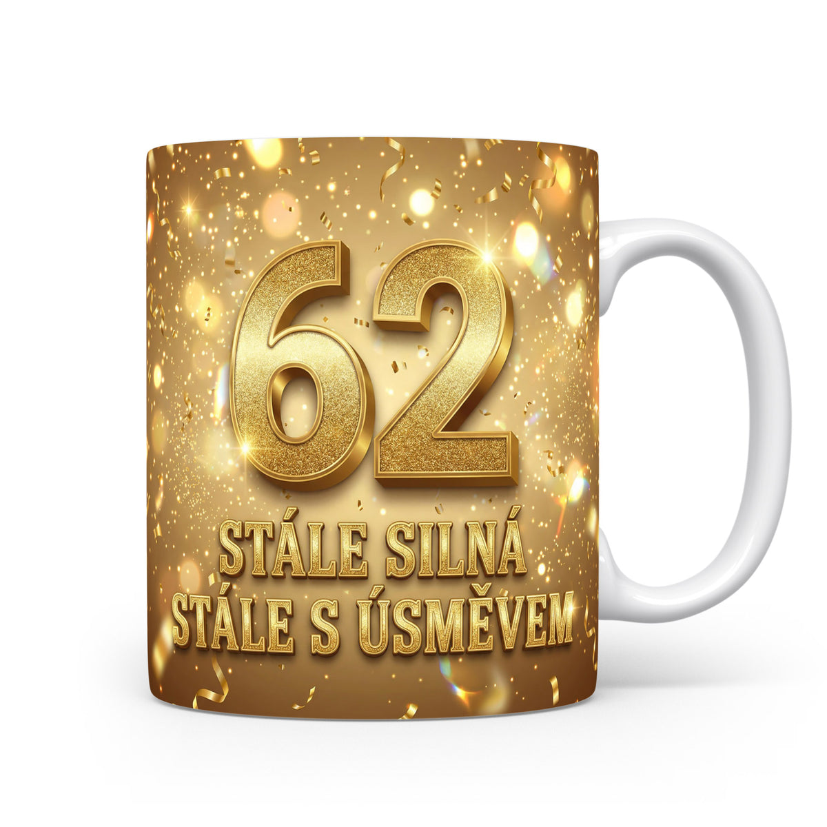 Narozeninový hrnek s číslem 62