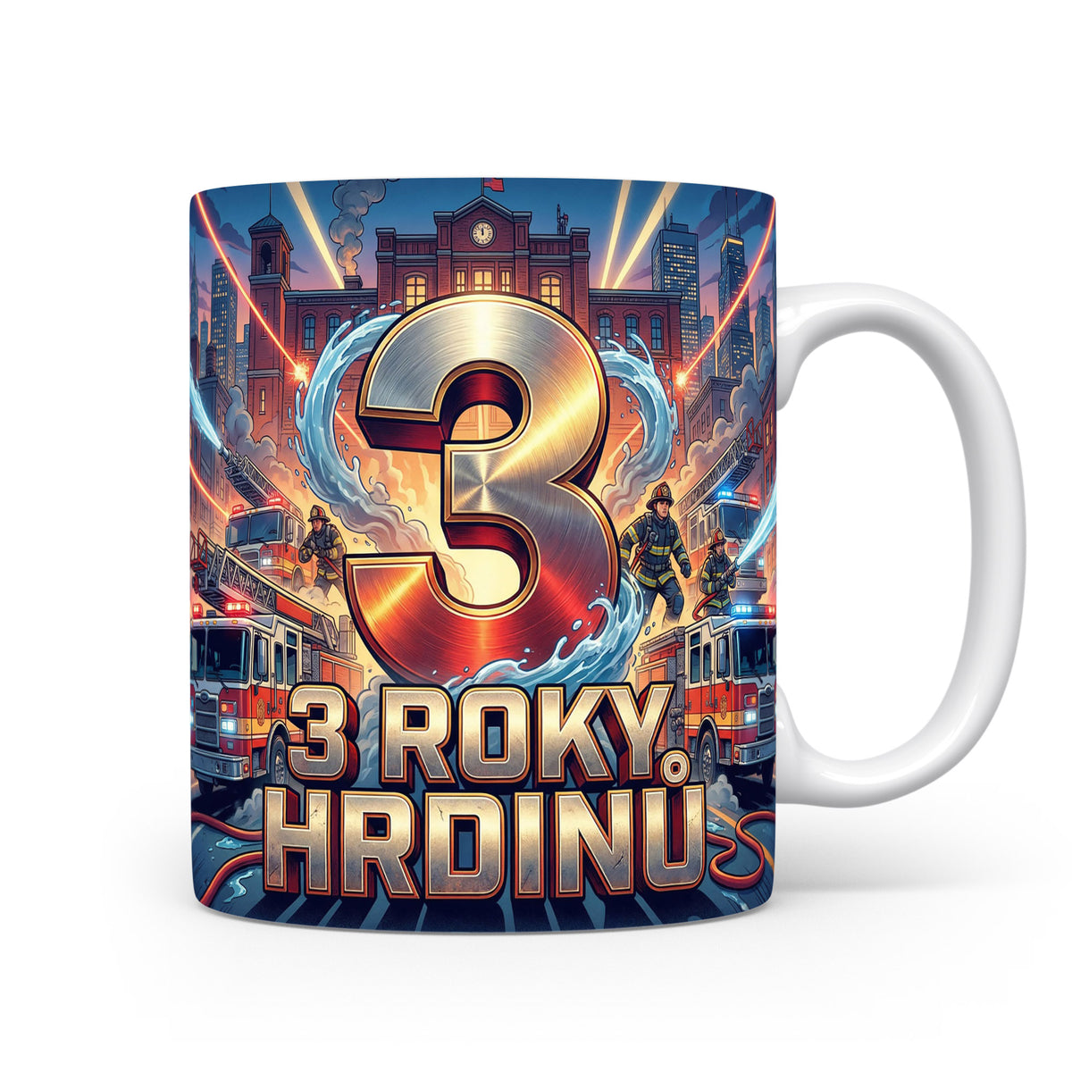 Hrnček s motivem 3 roky hrdinů