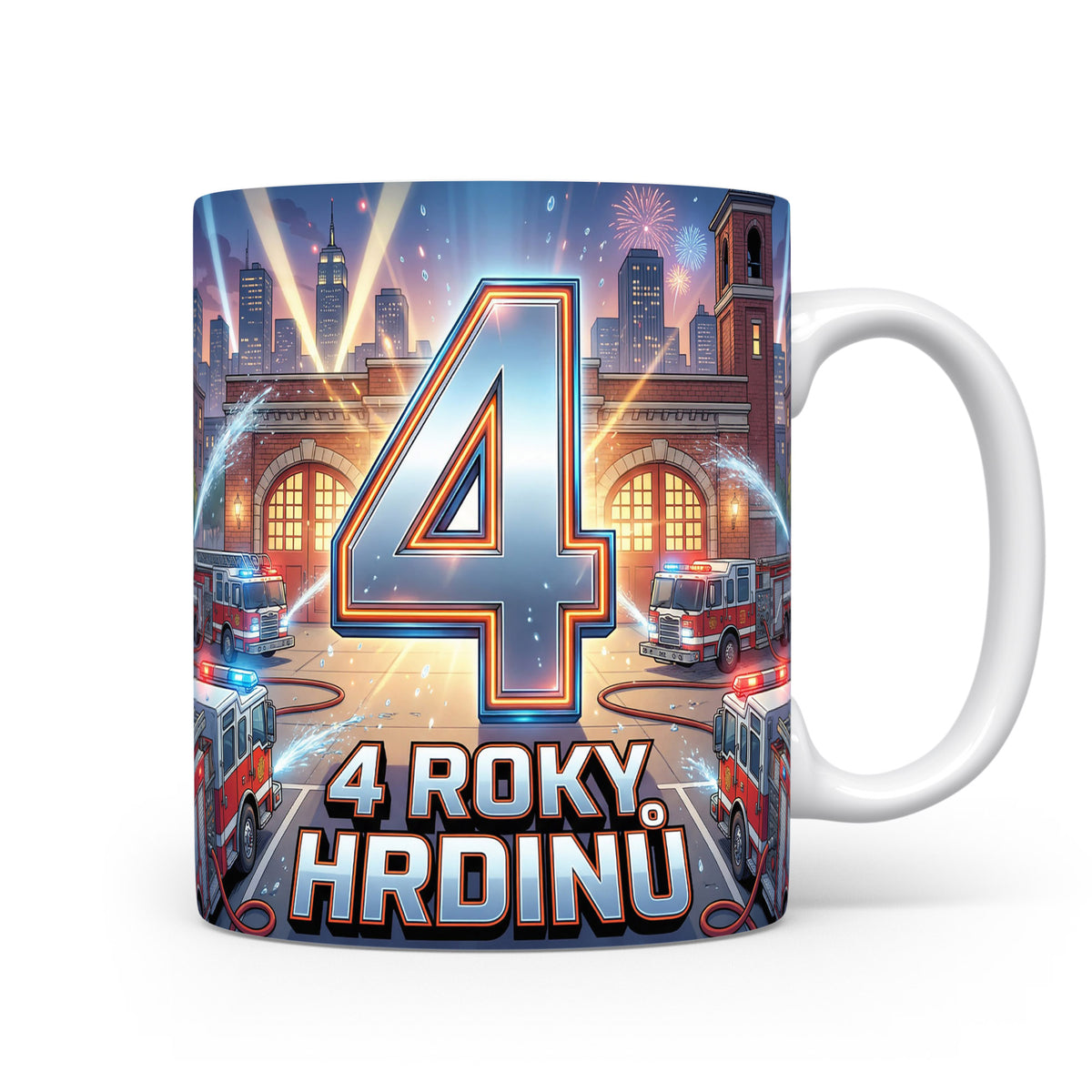 Hrnček s motivem 4 roky hrdinů