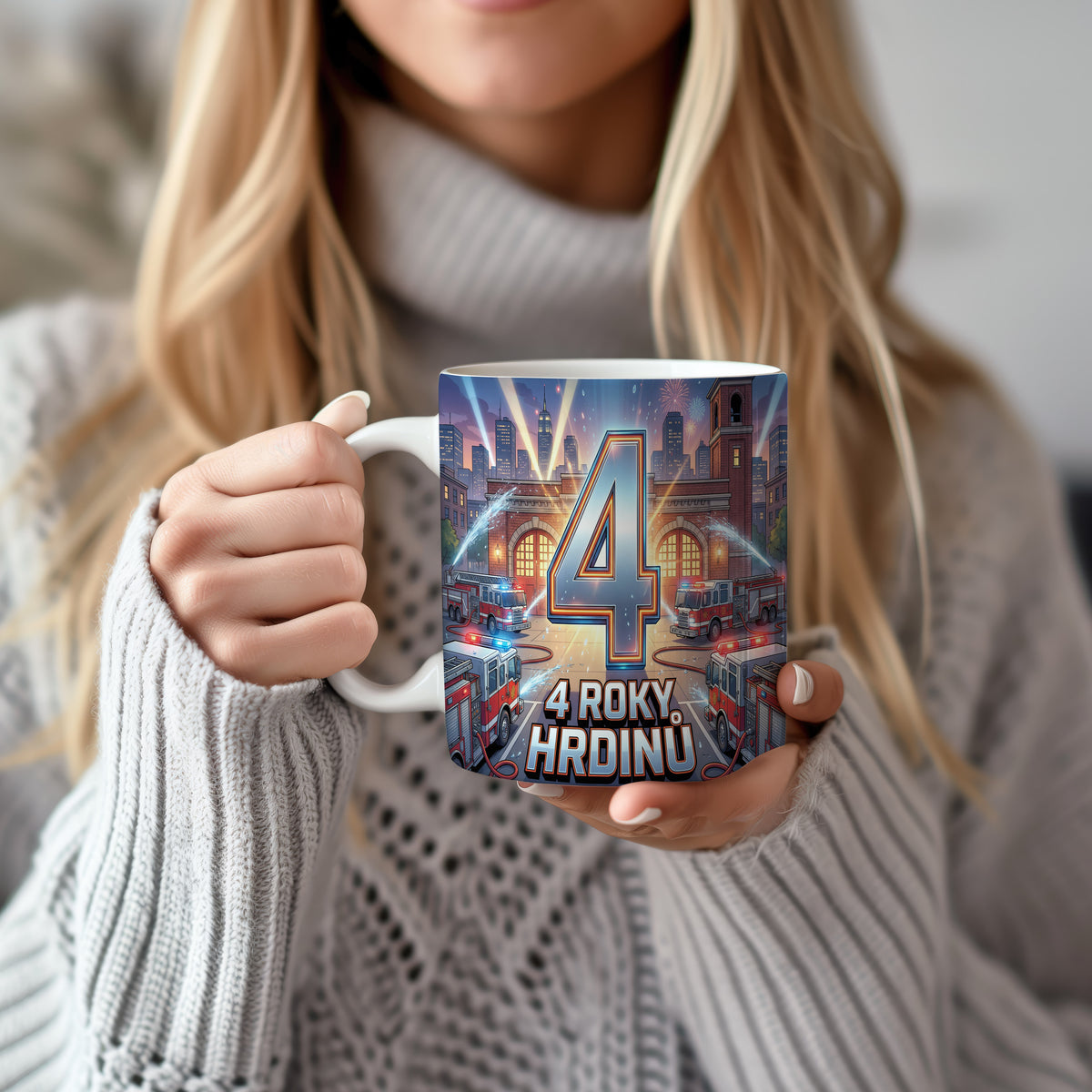 Narozeninový hrnek 4 roky – 4 ROKY HRDINŮ