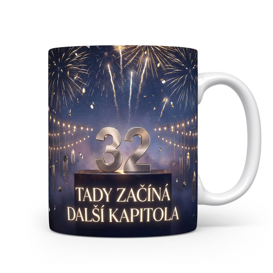 Narozeninový hrnek s číslem 32