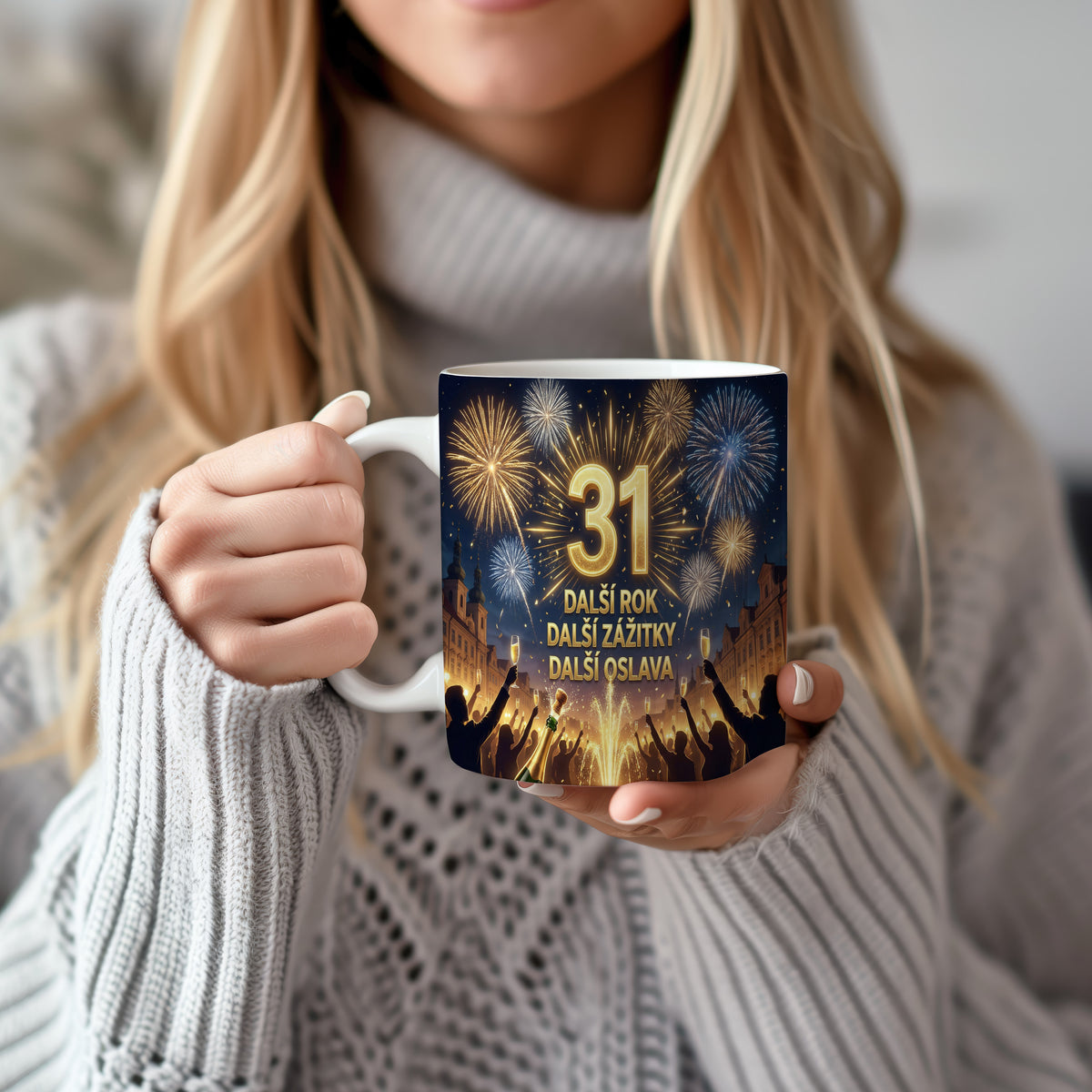 Narozeninový hrnek 31 let – DALŠÍ ROK DALŠÍ ZÁŽITKY DALŠÍ OSLAVA