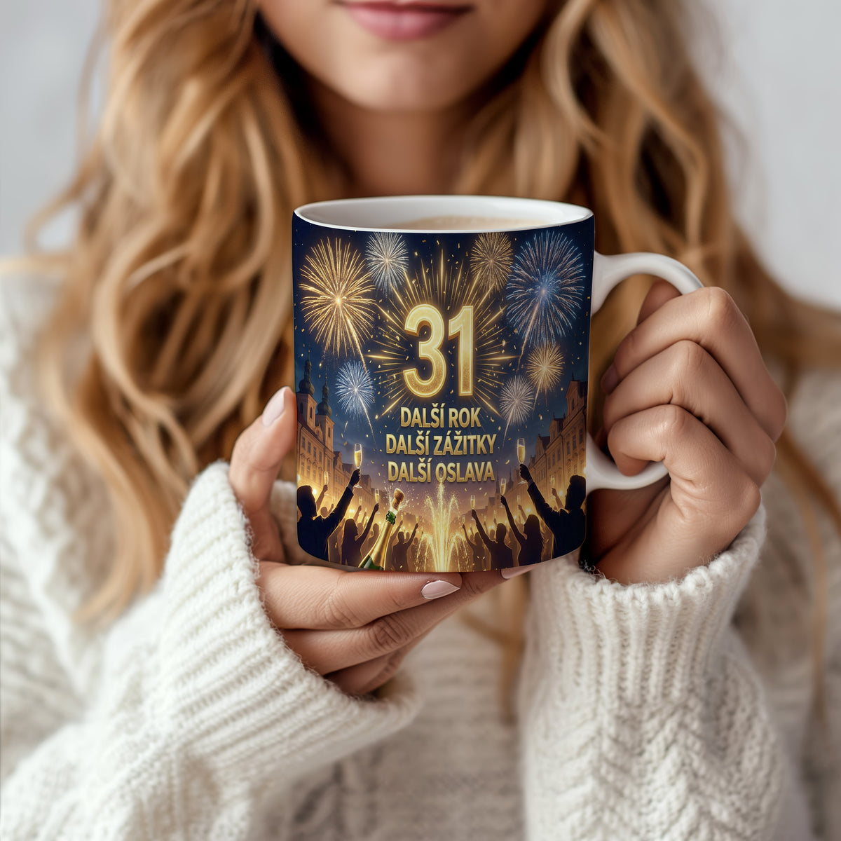 Narozeninový hrnek 31 let – DALŠÍ ROK DALŠÍ ZÁŽITKY DALŠÍ OSLAVA