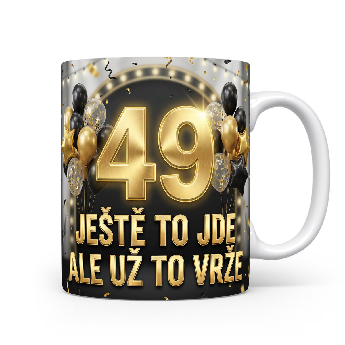 Narozeninový hrnek s číslem 49