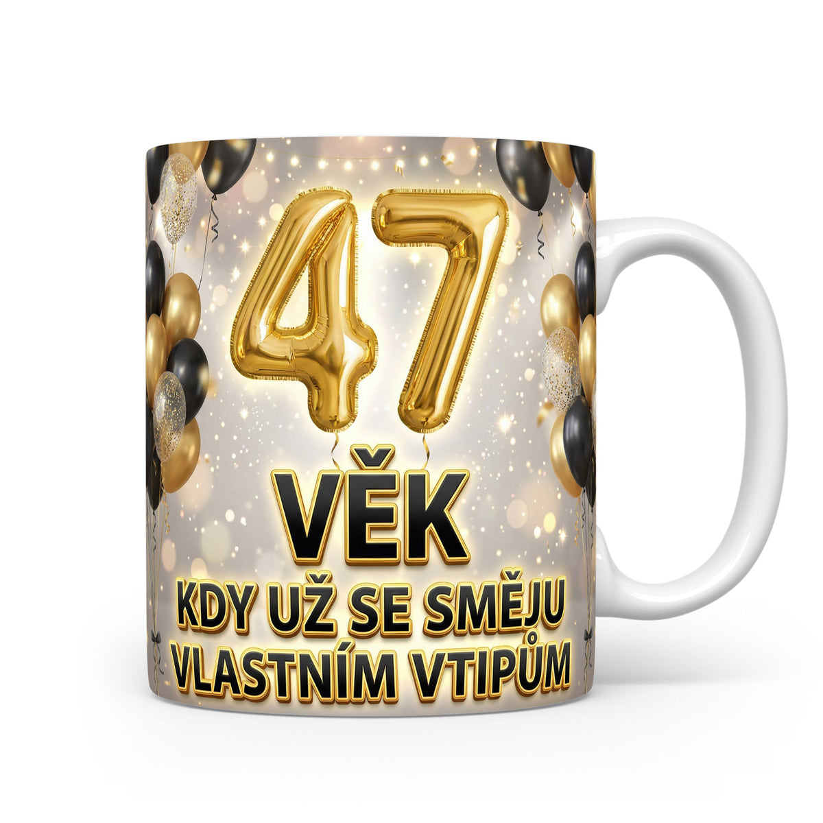 Narozeninový hrnek s číslem 47