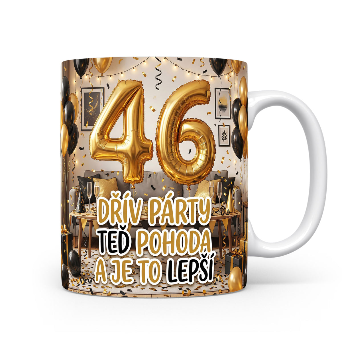 Narozeninový hrnek s číslem 46