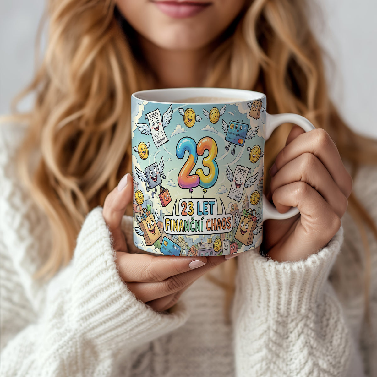 Narozeninový hrnek 23 let – 23 LET FINANČNÍ CHAOS