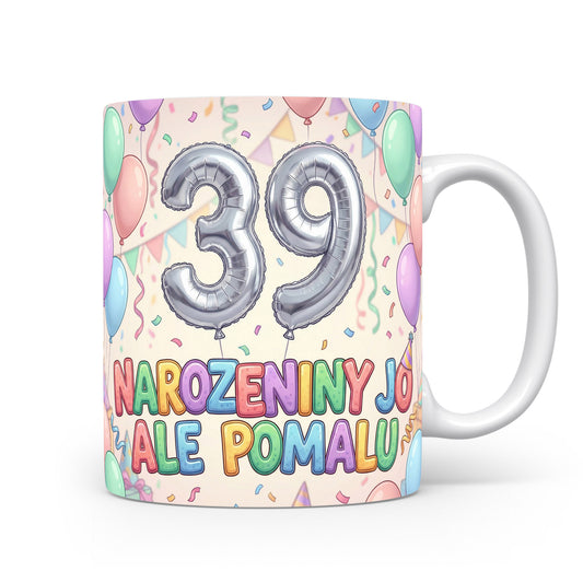 Narozeninový hrnek s číslem 39