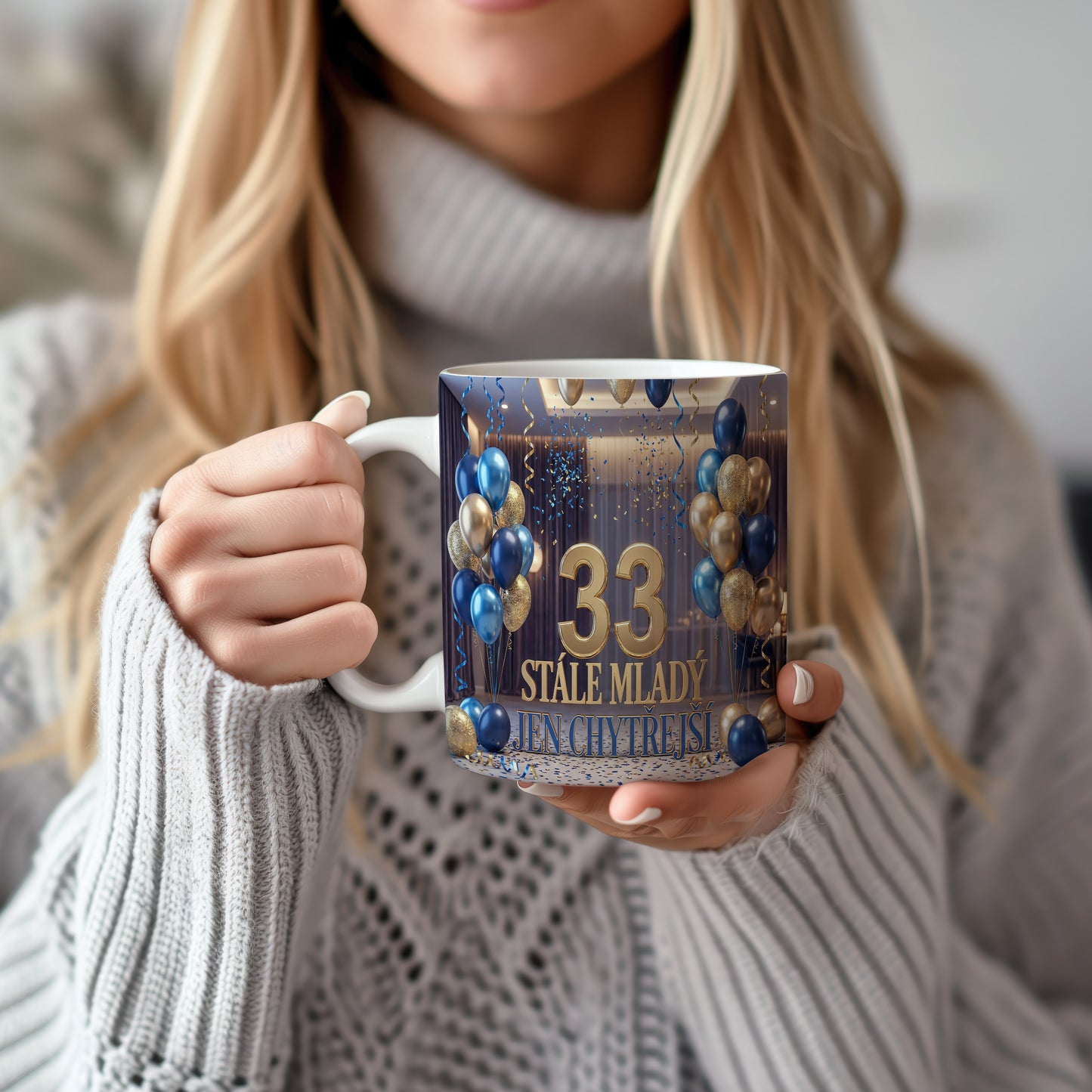 Narozeninový hrnek 33 let – STÁLE MLADÝ JEN CHYTŘEJŠÍ