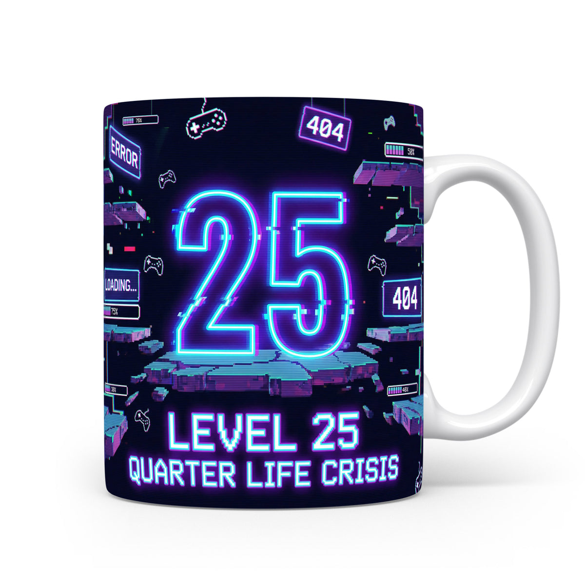 Herní hrnek s motivem Level 25