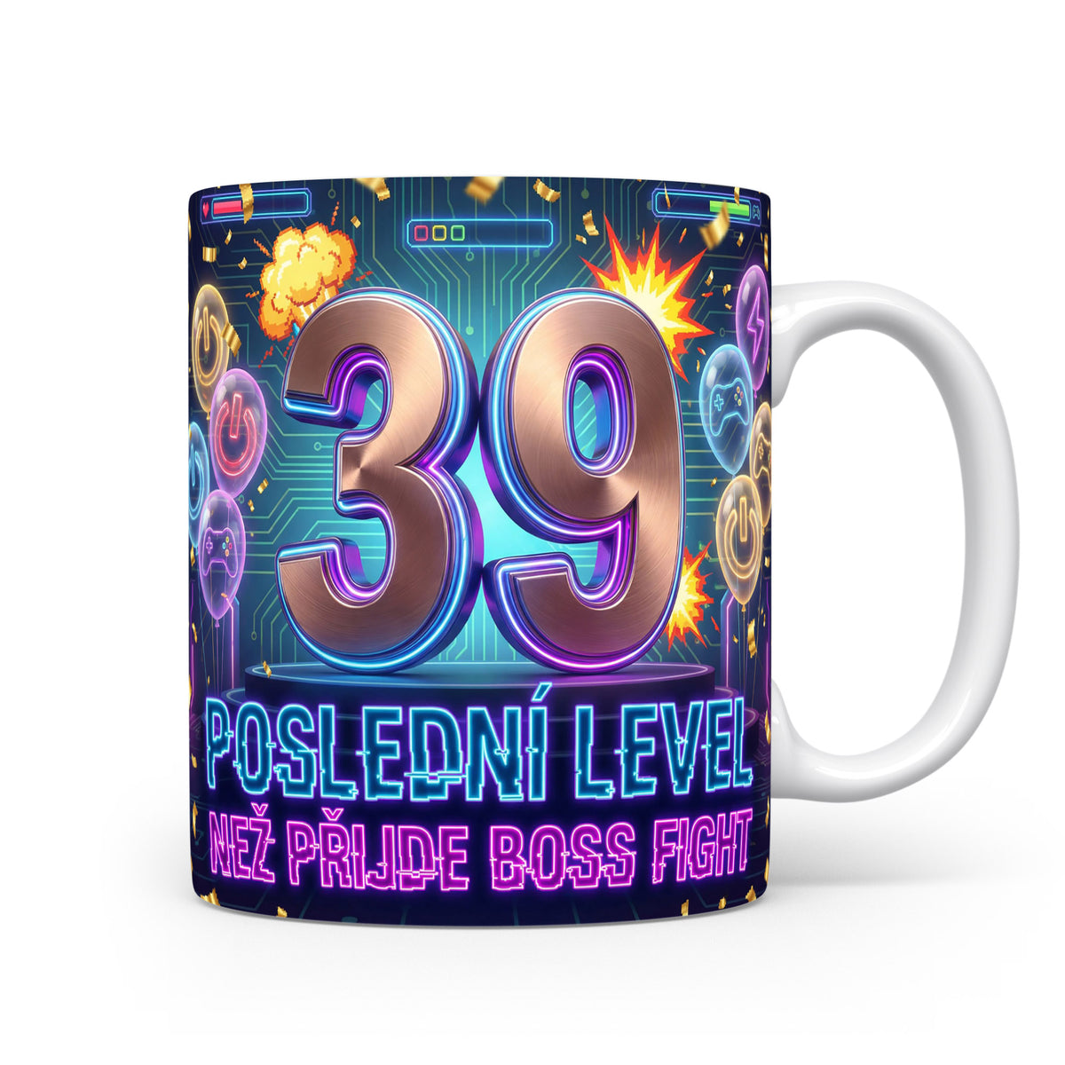 Herní hrnek s číslem 39