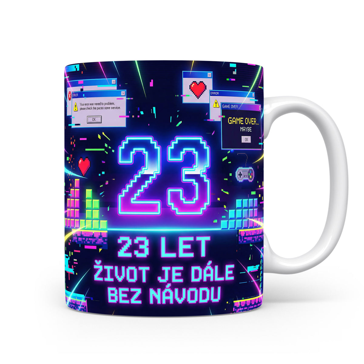 Herní hrnek s nápisem 23 let