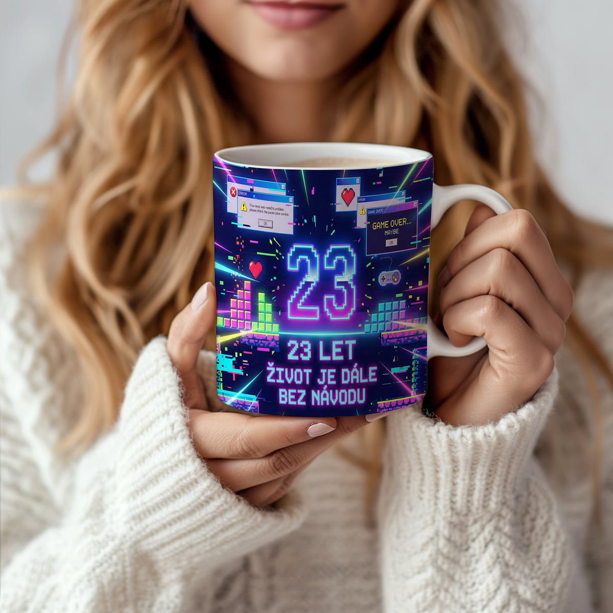 Narozeninový hrnek 23 let – ŽIVOT JE DÁLE BEZ NÁVODU