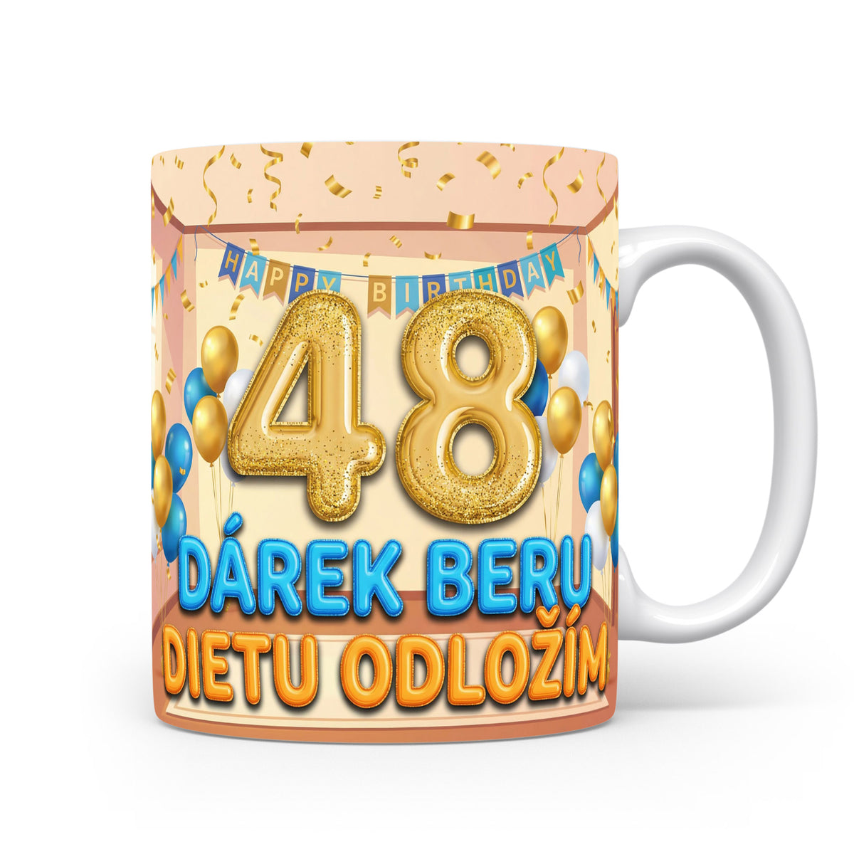 Narozeninový hrnek s číslem 48