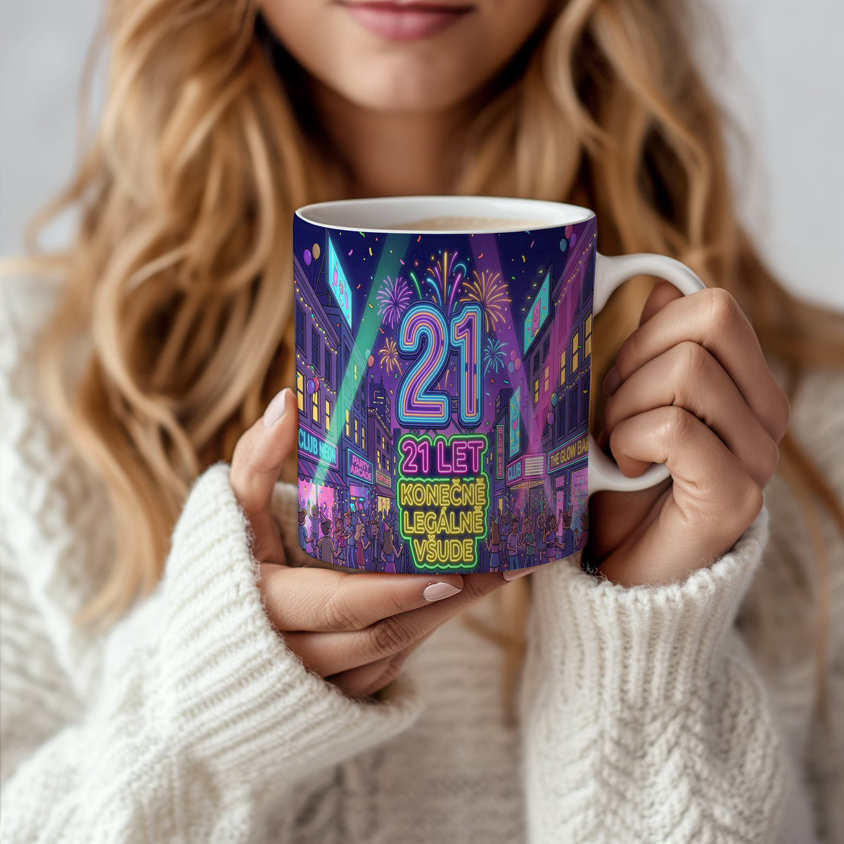 Narozeninový hrnek 21 let – KONEČNĚ LEGÁLNĚ VŠUDE