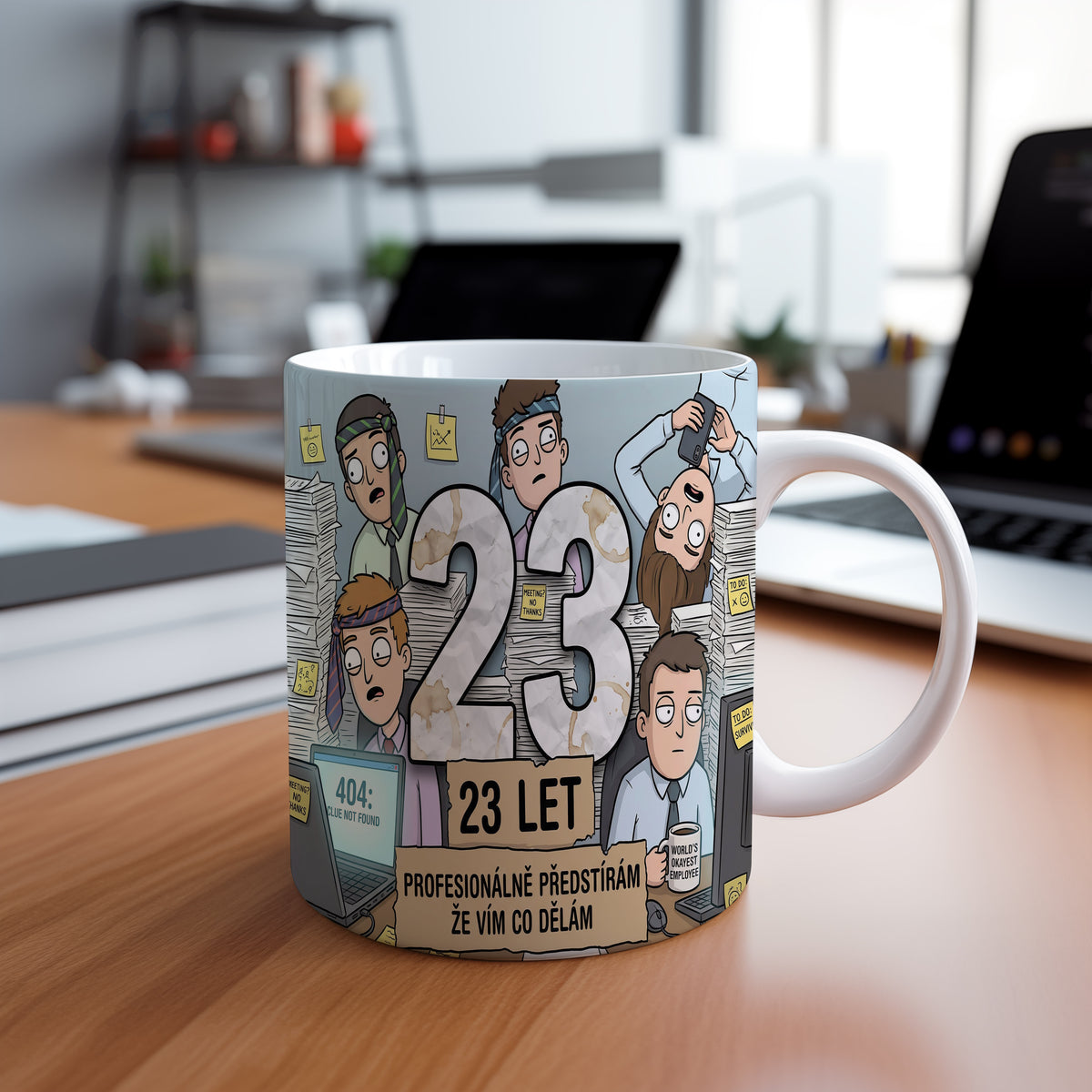 Narozeninový hrnek 23 let – PROFESIONÁLNĚ PŘEDSTÍRÁM, ŽE VÍM CO DĚLÁM