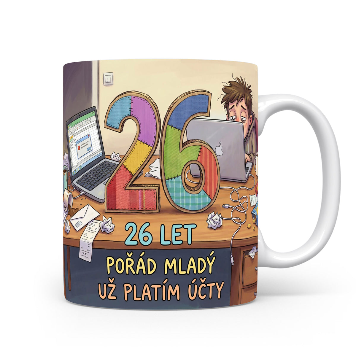 Hrnček s nápisem 26 let